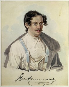 Retrato de Ivan Annenkov (1802-78) em Peter Prison, 1836